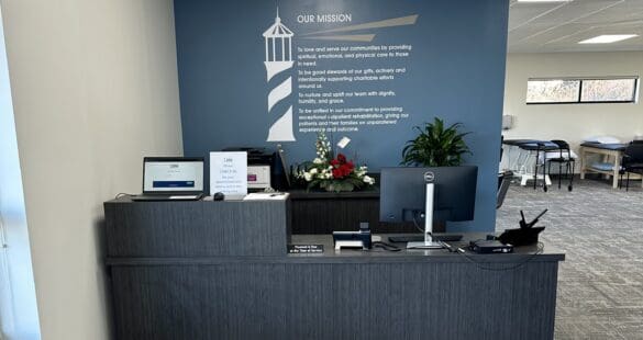 waiting room of LHM physical therapy institute outpatient physical therapy in harrisburg, off of union deposit road